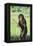 Chimpanzee with Stick-DLILLC-Framed Premier Image Canvas