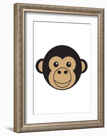 Chimpanzee-null-Framed Art Print