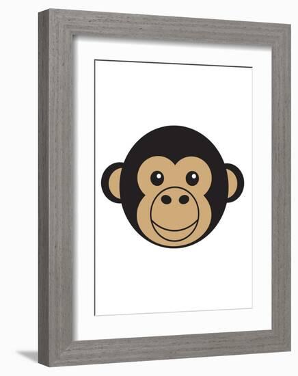 Chimpanzee-null-Framed Art Print