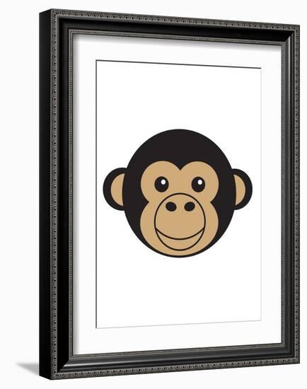 Chimpanzee-null-Framed Art Print