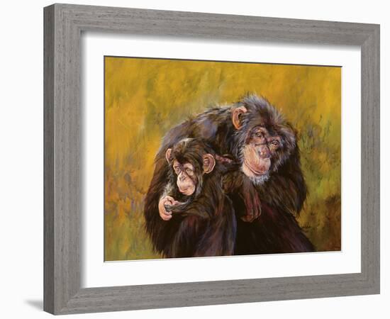 Chimpanzees-Odile Kidd-Framed Giclee Print