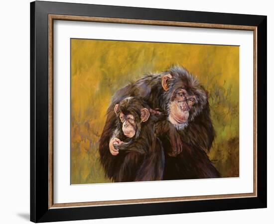 Chimpanzees-Odile Kidd-Framed Giclee Print