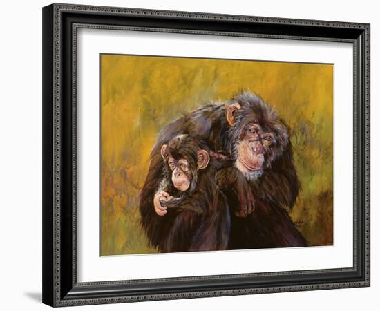 Chimpanzees-Odile Kidd-Framed Giclee Print