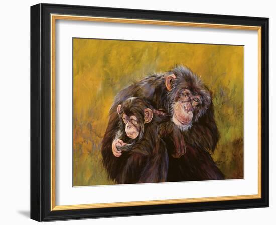 Chimpanzees-Odile Kidd-Framed Giclee Print