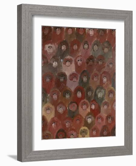 Chimps, 2016-Holly Frean-Framed Giclee Print