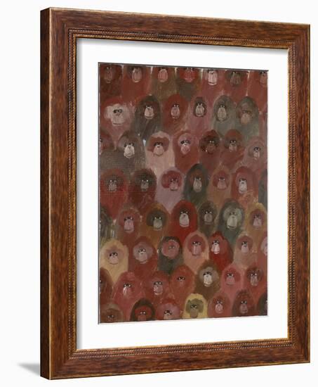 Chimps, 2016-Holly Frean-Framed Giclee Print