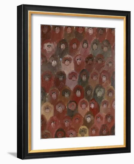 Chimps, 2016-Holly Frean-Framed Giclee Print