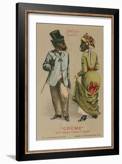 Chimps in Fashionable Clothing-null-Framed Giclee Print