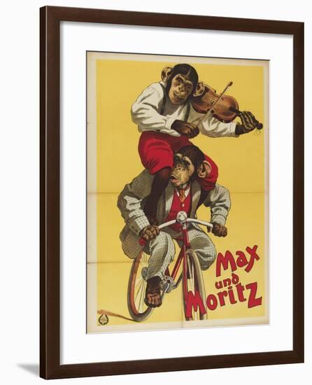 Chimps One-Vintage Apple Collection-Framed Giclee Print