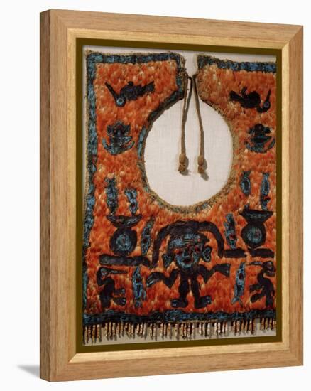 Chimu ceremonial poncho made of featherwork, Chancay, Peru, 1200-1476-Werner Forman-Framed Premier Image Canvas