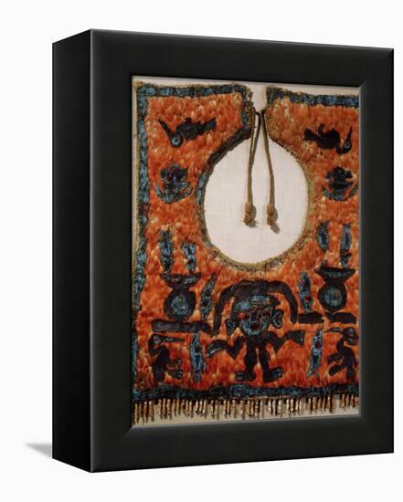 Chimu ceremonial poncho made of featherwork, Chancay, Peru, 1200-1476-Werner Forman-Framed Premier Image Canvas