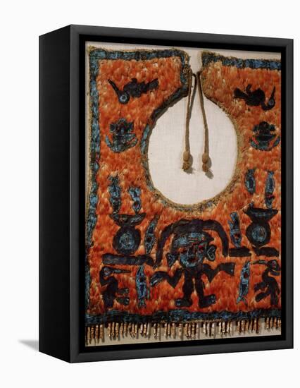 Chimu ceremonial poncho made of featherwork, Chancay, Peru, 1200-1476-Werner Forman-Framed Premier Image Canvas