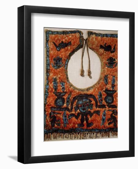 Chimu ceremonial poncho made of featherwork, Chancay, Peru, 1200-1476-Werner Forman-Framed Photographic Print