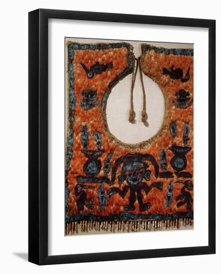 Chimu ceremonial poncho made of featherwork, Chancay, Peru, 1200-1476-Werner Forman-Framed Photographic Print