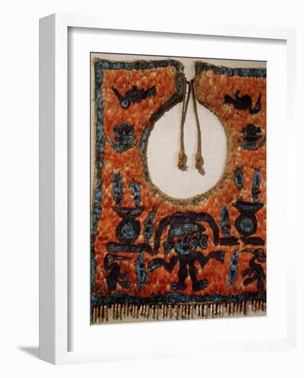 Chimu ceremonial poncho made of featherwork, Chancay, Peru, 1200-1476-Werner Forman-Framed Photographic Print