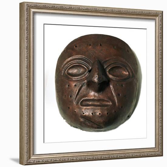 Chimu culture copper mask. Artist: Unknown-Unknown-Framed Giclee Print