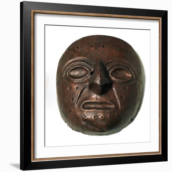 Chimu culture copper mask. Artist: Unknown-Unknown-Framed Giclee Print