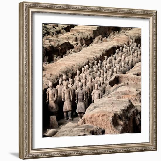 China 10MKm2 Collection - Army of Terracotta Warriors - Shaanxi Province-Philippe Hugonnard-Framed Photographic Print