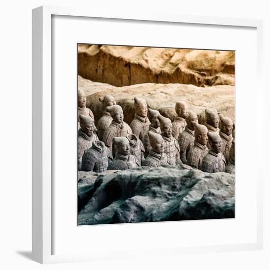 China 10MKm2 Collection - Army of Terracotta Warriors - Shaanxi Province-Philippe Hugonnard-Framed Photographic Print