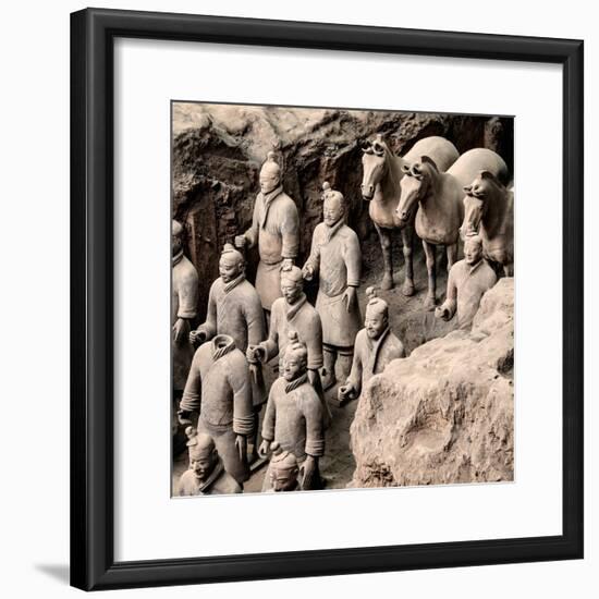 China 10MKm2 Collection - Army of Terracotta Warriors - Shaanxi Province-Philippe Hugonnard-Framed Photographic Print