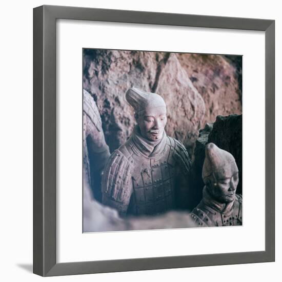 China 10MKm2 Collection - Army of Terracotta Warriors - Shaanxi Province-Philippe Hugonnard-Framed Photographic Print