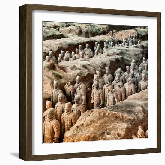 China 10MKm2 Collection - Army of Terracotta Warriors - Shaanxi Province-Philippe Hugonnard-Framed Photographic Print