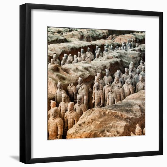 China 10MKm2 Collection - Army of Terracotta Warriors - Shaanxi Province-Philippe Hugonnard-Framed Photographic Print