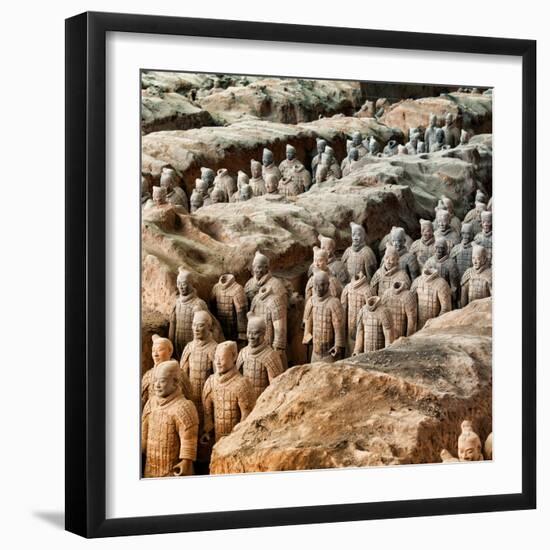 China 10MKm2 Collection - Army of Terracotta Warriors - Shaanxi Province-Philippe Hugonnard-Framed Photographic Print