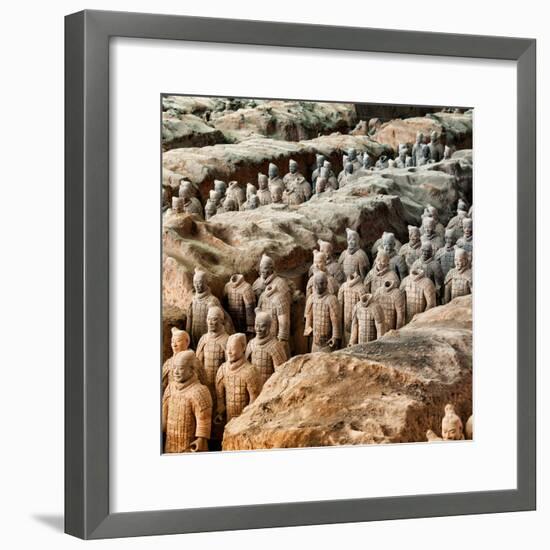 China 10MKm2 Collection - Army of Terracotta Warriors - Shaanxi Province-Philippe Hugonnard-Framed Photographic Print