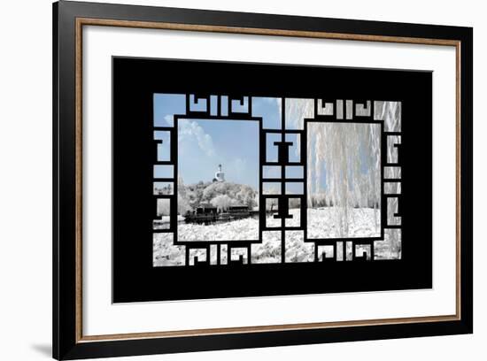 China 10MKm2 Collection - Asian Window - Another Look Series - Beihai Park-Philippe Hugonnard-Framed Photographic Print