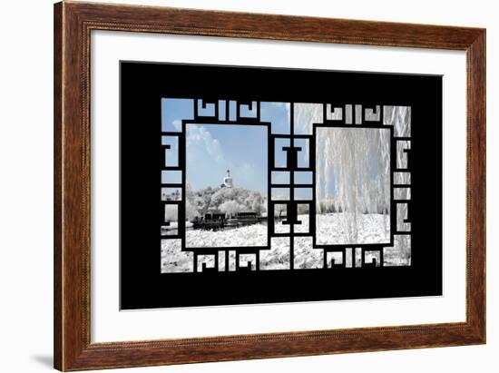 China 10MKm2 Collection - Asian Window - Another Look Series - Beihai Park-Philippe Hugonnard-Framed Photographic Print