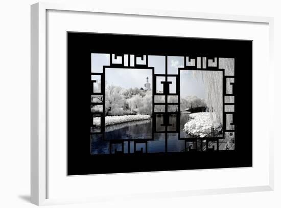 China 10MKm2 Collection - Asian Window - Another Look Series - Beihai Park-Philippe Hugonnard-Framed Photographic Print