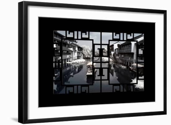 China 10MKm2 Collection - Asian Window - Another Look Series - White Boat-Philippe Hugonnard-Framed Photographic Print