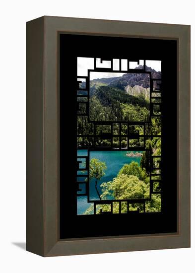 China 10MKm2 Collection - Asian Window - Beautiful Lake in the Jiuzhaigou National Park-Philippe Hugonnard-Framed Premier Image Canvas
