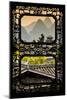 China 10MKm2 Collection - Asian Window - Chinese Buddhist Temple with Karst Mountains at Sunset-Philippe Hugonnard-Mounted Photographic Print