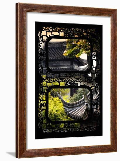 China 10MKm2 Collection - Asian Window - Chinese Temple-Philippe Hugonnard-Framed Photographic Print