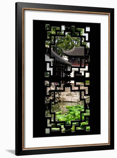 China 10MKm2 Collection - Asian Window - Chinese Temple-Philippe Hugonnard-Framed Photographic Print