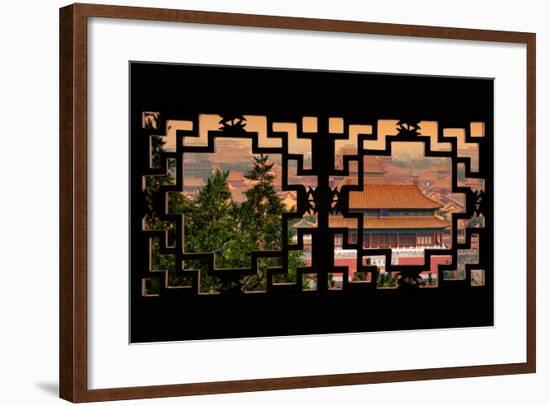 China 10MKm2 Collection - Asian Window - Forbidden City at Sunset - Beijing-Philippe Hugonnard-Framed Photographic Print