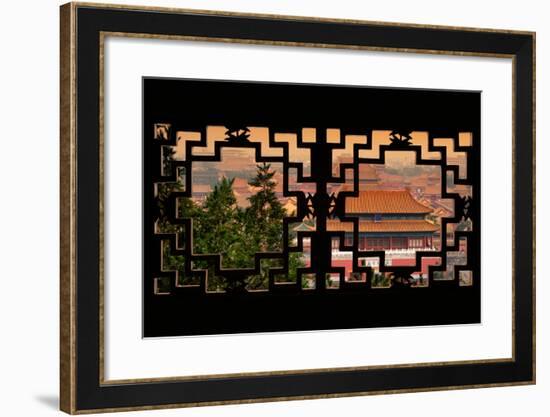 China 10MKm2 Collection - Asian Window - Forbidden City at Sunset - Beijing-Philippe Hugonnard-Framed Photographic Print