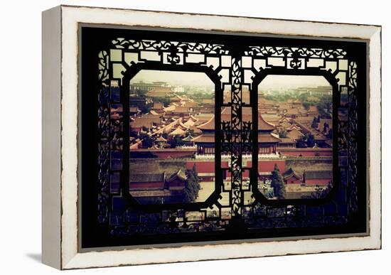 China 10MKm2 Collection - Asian Window - Forbidden City - Beijing-Philippe Hugonnard-Framed Premier Image Canvas