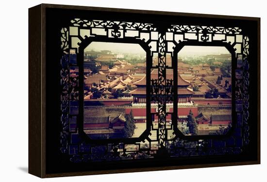 China 10MKm2 Collection - Asian Window - Forbidden City - Beijing-Philippe Hugonnard-Framed Premier Image Canvas