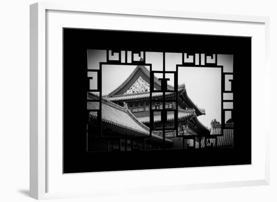 China 10MKm2 Collection - Asian Window - Forbidden City-Philippe Hugonnard-Framed Photographic Print