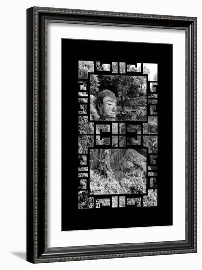 China 10MKm2 Collection - Asian Window - Giant Buddha of Leshan-Philippe Hugonnard-Framed Photographic Print