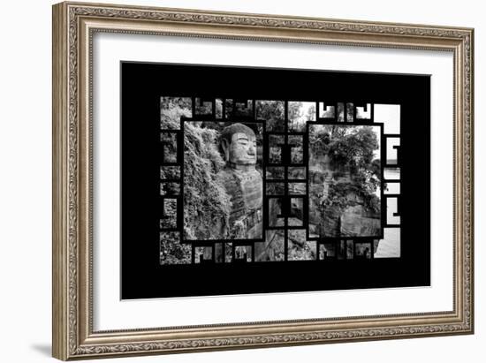 China 10MKm2 Collection - Asian Window - Giant Buddha of Leshan-Philippe Hugonnard-Framed Photographic Print