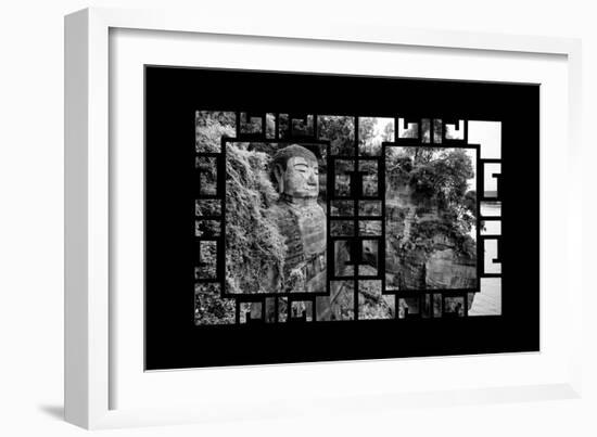 China 10MKm2 Collection - Asian Window - Giant Buddha of Leshan-Philippe Hugonnard-Framed Photographic Print