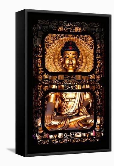 China 10MKm2 Collection - Asian Window - Gold Buddha-Philippe Hugonnard-Framed Premier Image Canvas