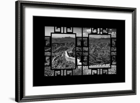 China 10MKm2 Collection - Asian Window - Great Wall of China-Philippe Hugonnard-Framed Photographic Print