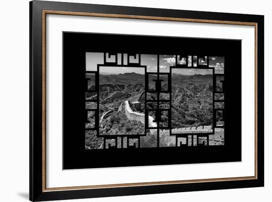 China 10MKm2 Collection - Asian Window - Great Wall of China-Philippe Hugonnard-Framed Photographic Print