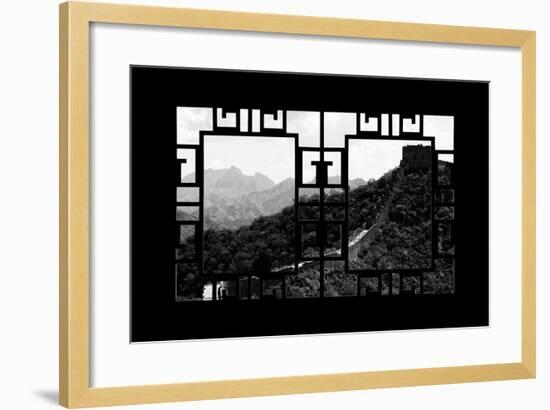 China 10MKm2 Collection - Asian Window - Great Wall of China-Philippe Hugonnard-Framed Photographic Print