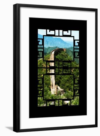 China 10MKm2 Collection - Asian Window - Great Wall of China-Philippe Hugonnard-Framed Photographic Print